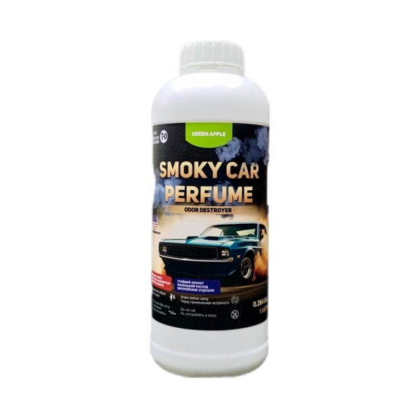 SMOKY CAR PERFUME- Парфюмированная жидкость 1л ( GREEN APPLE)